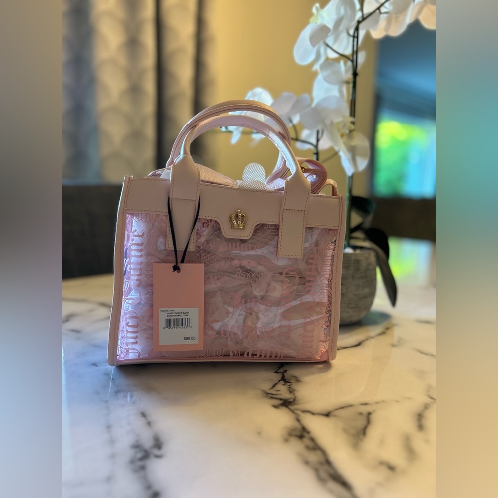 Juicy Couture clear mini tote bag